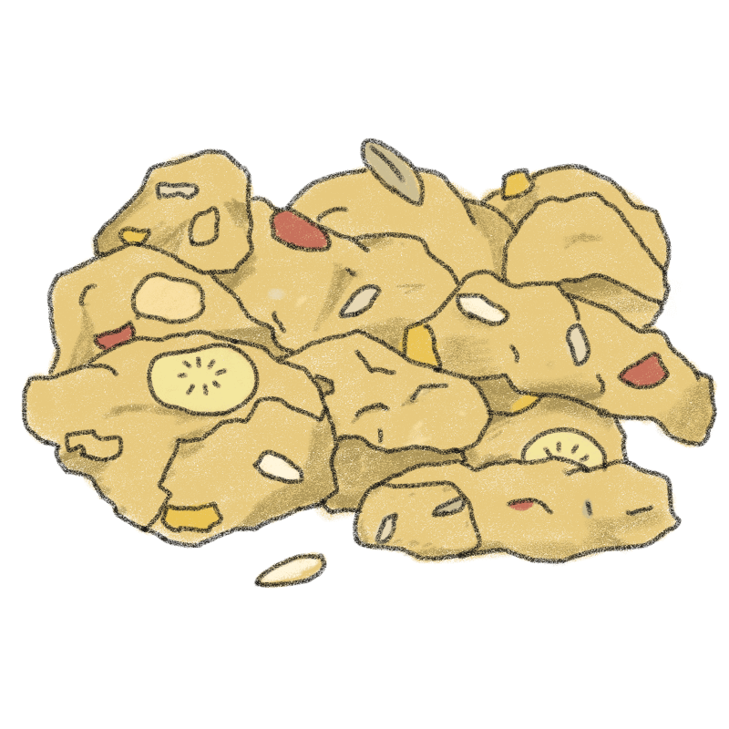 グラノーラのイラスト