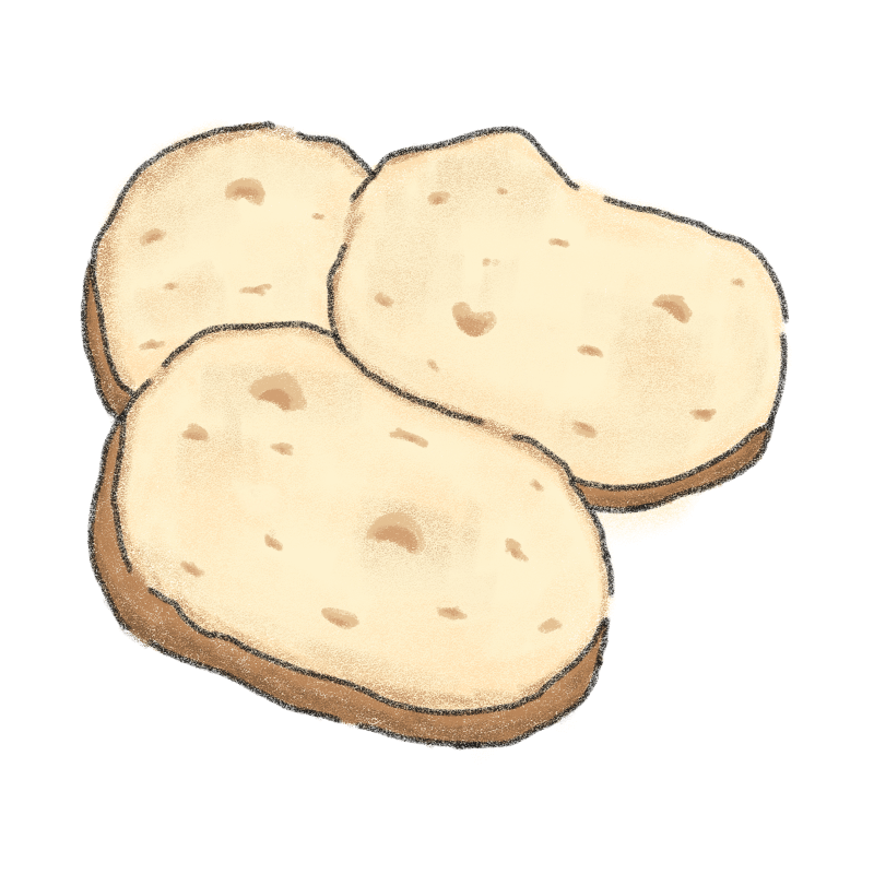 ラスクのイラスト
